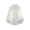 En stock CS1161-p55 Nuevo cárdigan de capas de alta calidad para nicho, top tipo camisa talla grande, chaqueta