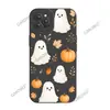 Funda de teléfono de calabaza fantasma sonriente más vendida para iPhone 17, estilo lindo, funda protectora con acabado mate para Apple 18 Pro