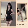 Noite dourada Sexo Underwear Preto e Branco Pequena Enfermeira roupas cosplay plus size Pulseira Tentação Pequeno Peito Terno Quente Mulheres