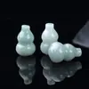 Un colgante de calabaza pequeña de jade para el hogar, collar de jade Fu Lu, accesorios simples de bricolaje, accesorios para colgante de pulsera y collar