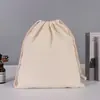 Bolsas de Algodón Lona con Cordón en Stock, Bolsas Estampadas de Algodón y Lino con Cordón, Bolsas Promocionales con Cordón para Impresión de Logo