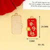 Etiquetas de Texto Inspiradoras para a Temporada de Formatura Acessórios para Joias DIY Mensagens de Bênção Liga de Zinco Esmaltada Pingente de Chaveiro Corrente para Celular