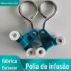 Hospital Infusion Track Pulley Medical Ward Sky Rail Infusion Rack Pulley Saline Infusion Rack Hanging Wheel