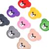 Parche de tela con forma de cabeza de oso, parche para chaqueta de plumas, bonito parche de planchado para bolsa de reparación de pantalones de dibujos animados para niños.