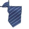 Corbata con cremallera para hombre, formal, de negocios, de 8 cm, fácil de tirar, sin corbata, con rayas rojas y negras.