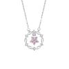 Estrela de cinco pontas Sterling Silver 925 Colar de Design de Nicho Feminino Luz de Luxo Zircon Clavícula Cadeia ins Estilo Grinalda Pingente