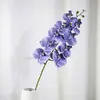 Orquídea Phalaenopsis Artificial para Decorações de Casamento em Hotel, Phalaenopsis Artificial de Alta Qualidade, Phalaenopsis de Planta Verde Simulada