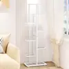 Suporte de Flores Móvel para Sala de Estar Luxo Leve Suporte de Plantas de Alta Qualidade Varanda de Chão Múltiplas Camadas de Ferro Armazenamento Prateleira para Vasos de Flores