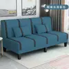 Sofá cama plegable de doble uso para dos o tres personas, multifuncional, sencillo, adecuado para apartamentos de alquiler, dormitorios y salas de estar, sofá de tela