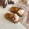Pantuflas de Medio Pie para Niños Niñas Birkenstock Ropa de Exterior Primavera/Otoño 2025 Dibujos Animados Lindas Cómodas Zapatos Birkenstock de Mujer Punta Abierta Nuevo Estilo