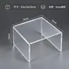 Suporte de Exibição Acrílico em Forma de U Suporte de Mesa Transparente para Figura Caixa Surpresa Bolsa Rack de Armazenamento de Amostras