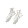 Nuevos Calcetines de Moda Japonesa Versátiles Dulces Estilo Universitario para Mujer con Colgante en Relieve Flor de Encaje Calcetines Cortos