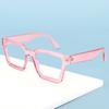 Ventas Directas de Fábrica 5257 Moda Europea y Americana Personalidad Tendencia Caja Gafas Lisas para Hombres y Mujeres Gafas Anti Luz Azul