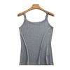 Regata de Renda Feminina Roupa Exterior Verão Fina Moda Elegante Ajuste Slim Interna Sem Mangas Top para Usar por Baixo
