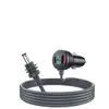 Cargador de Coche Digital Popular de Cuarta Generación de Amazon 30V Cable de Alimentación Impermeable Cargador Multifuncional Tres en Uno