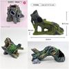 Cueva para Mascotas Gateadoras Madera Hundida Decoraciones para Tomar el Sol Corteza de Pino Simulada Artesanía de Paisajismo para Acuario Hecho a Mano