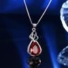 Nuevo Kaicheng Plata Esterlina s925 Gema Esmeralda Colgante Cuadrado Diamante Collar de Zirconia de Tesoro de Color Lujoso Vintage Europeo y Americano para Mujer