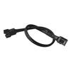 Placa-mãe de computador 4 pinos Cabo de extensão Um-para-Quatro Hub Cabo de expansão de ventoinha PWM de 4 pinos com controle de temperatura Rede trançada de nylon