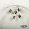 Decoraciones Brillantes para Uñas con Acabado, con Pedrería de Cristal de Alta Calidad con Forma de Huevo de Paloma, Pedrería con Forma de Azúcar Hielo y Pequeños Accesorios para Uñas Portátiles