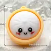 Pingente Criativo de Chaveiro Xiaolongbao, Boneco Realista de Pãozinho Famoso na Internet, Chaveiro de Pão no Vapor Atacado