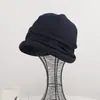 Sombrero de Pescador Plegado Estilo Coreano de Alta Calidad para Mujer, Moda Primavera y Otoño Versátil Protección Solar Sombrero Postparto, Sombrero Holgado, Sombrero Retorcido, Hace que la Cara Parezca Más Pequeña