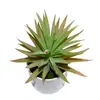 Suculenta sintética conjoined hoja de espada grande plástico pe flor decoración interior hogar plantación en maceta garantía de calidad