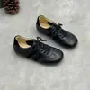 Colección Otoño 2026: Zapatos Casuales Hechos a Mano, Tratados con Color, con Cordones, Planos, Piel de Vaca Suave, Zapatos Casuales para Mujer Estilo Alemán