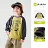 Sudadera con Capucha Infantil Dudu Home Otoño Niños Cuello Redondo Top Ropa de Otoño Ropa de Bebé Chaqueta para Niñas Ropa Infantil Elegante Moderna