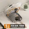 Suporte para Tampas de Panela, Suporte para Colocação de Tábuas de Corte, Suporte de Bancada para Tábuas de Corte, Porta-Espátulas de Cozinha, Rack de Armazenamento, Suporte para Tábuas de Corte, Porta-Tampas de Panela