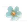 Flores de Begônia Simuladas Materiais para Guirlanda de Flores Artesanal DIY Flores de Seda Flores Artificiais Flores para Decoração de Casamento Flores de Cinco Pétalas Flores para Cabeça de Ópera