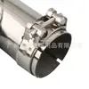 Garganta de escape modificada para coche, una salida en dos, garganta de escape de fibra de carbono, tubo de escape Scorpio AK, silenciador de acero inoxidable tipo H