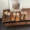 Nuevas Zapatillas de Invierno 2025 de Gama Alta Estilo Birkenstock, Cerradas, para Mujer, para Uso en Exteriores, Suela Gruesa, que Aumentan la Altura, Punta Redonda, Zapatos Perezosos de Moda