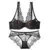Ropa interior de encaje de deseo puro para mujer sexy tirantes delgados para senos grandes senos pequeños anti-flacidez sujetador sexy