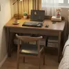 Mesa de Madeira Maciça para Quarto Mesa de Estudo para Estudantes Mesa de Escrita para Casa Mesa de Computador para Apartamento Pequeno Mesa de Escritório para Adultos Mesa de Estudo Simples