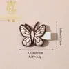 Pinza para el pelo bordada con lana de cereza nueva transfronteriza, accesorios para el pelo de niños, lindo clip bb de conejo, clip mariposa para bebé todo incluido