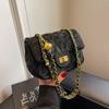 Bolsa Bordada Transfronteriza para Mujer 2024 Invierno Popular Super Popular Bolso de Hombro Cadena de Tacto de Alta Calidad Bolso Cruzado tipo Sillín