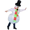 Fantasia Inflável de Boneco de Neve de Natal Fantasia para Performance de Palco Cosplay Fantasia Inflável do Papai Noel Fantasia Inflável