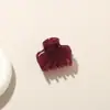 Novo Presilha de Garra Pequena de Quatro Dentes em Cor de Gelatina de Frutas Doces para Mulheres Simples Presilha Tubarão para Parte de Trás da Cabeça Acessórios de Cabelo