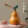 Adorno de Escritorio de Calabaza Pequeña Natural con Asa y Cabeza de Dragón para Decoración de Oficina, Colgante Retorcido a Mano al por Mayor