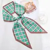 Pañuelo de Seda Fino y Largo para Mujer en Primavera y Verano, Seda Simulada, Sencillo y Versátil, Para Combinar con Camisa, Traje, Pañuelo Pequeño de Moda Atado a la Bolsa
