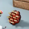 Peine de Masaje con Forma de Calabaza, Peine de Masaje Casero de Sándalo, Peine de Madera para Alisar el Cabello, Peine de Masaje de Cuerno de Cabra para Meridianos de la Cabeza y Puntos de Acupuntura