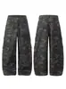 Pantalones de Trabajo Camuflados Rectos Multibolsillos Estilo Retro Americano para Hombres y Mujeres, Nuevos Pantalones Casuales Estilo Calle Primavera