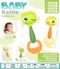 Nueva e interesante pandereta de mano 0-2 años tambor de palmadas sonajero rompecabezas educación temprana instrumentos de percusión para niños juguetes para bebés