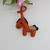 Tendência transfronteiriça couro PU pequeno cavalo pingente couro desenho animado versátil bolsa fofa moderna chave do carro pingente bolsa