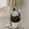 Bolsa de bolinho cor sólida estilo coreano ins 2026 verão nova moda bolsa de ombro sob o braço bolsa transversal casual para o dia a dia