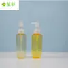 Frasco de Óleo Essencial Plano de Ombro Plano de 150ml, Frasco para Loção Corporal, Frasco para Detergente de Lavanderia, Frasco Plástico Vazio para Cuidados Cosméticos de Animais