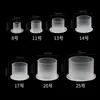 Copo Tigela Colorido para Tatuagem de Tamanho Grande, Médio e Pequeno com Base Branco Transparente Equipamento de Tatuagem Consumíveis Copo de Pigmento Atacado