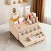 Estuche de Joyería CASEGRACE - Caja de Almacenamiento de Cosméticos de Alta Gama para el Hogar con Organizador de Sombras de Ojos tipo Cajón
