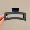 Pinza Geométrica Simple para el Cabello, Pinza de Moda para la Parte Trasera de la Cabeza, Pinza Femenina de Color Café, Accesorio para el Cabello de Pinza de Tiburón de Alta Gama y Exquisito