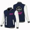 Chaqueta de béisbol de color liso para hombre, nueva, informal, holgada, de gran tamaño, con cremallera deportiva estándar, para deportes al aire libre